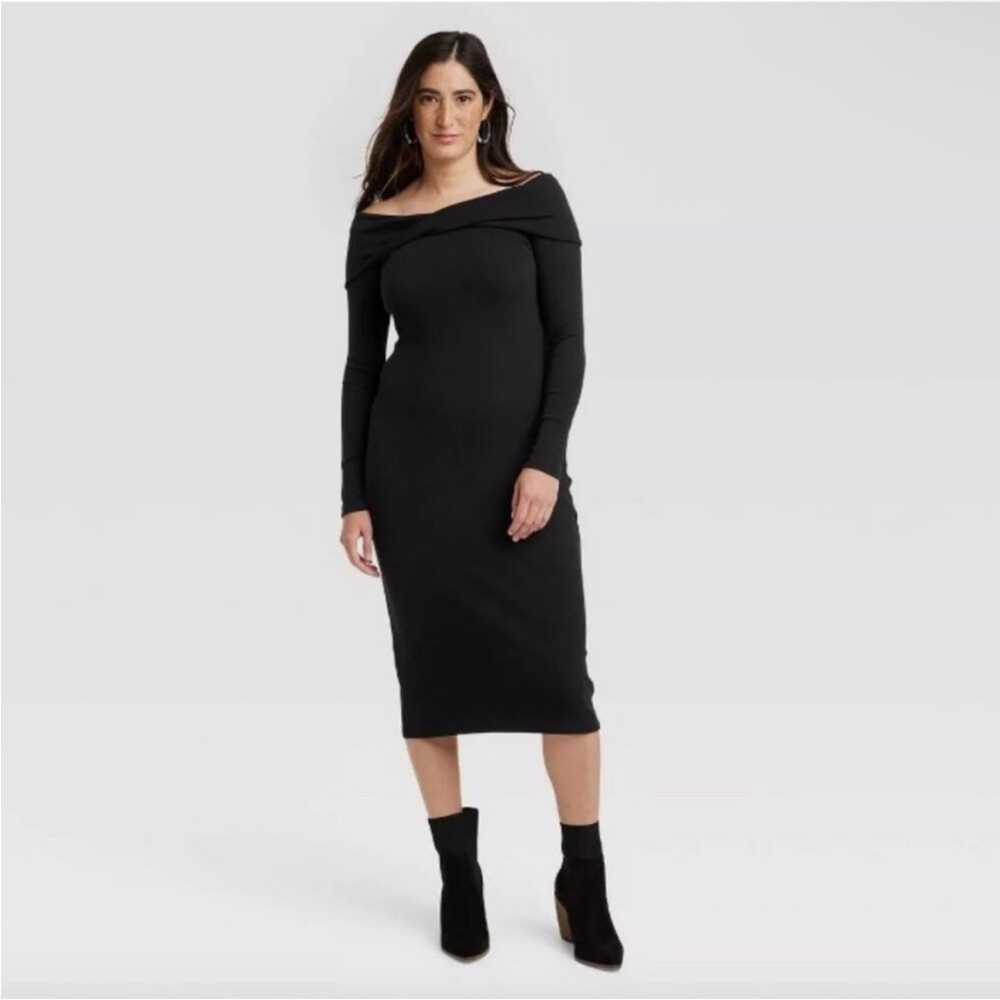 Universal Thread - NWT Black Off the Shoulder Dress